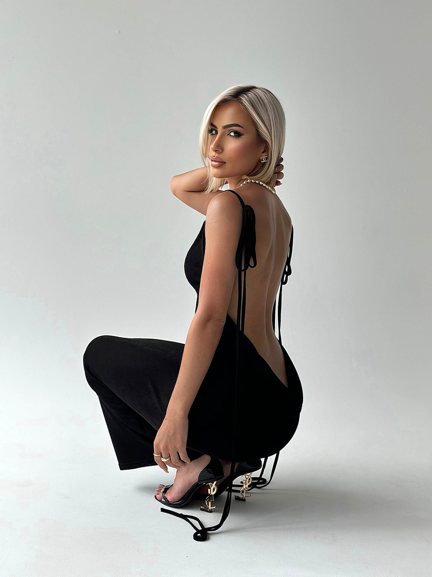 Serenity Backless Maxi Dress (77% OFF)